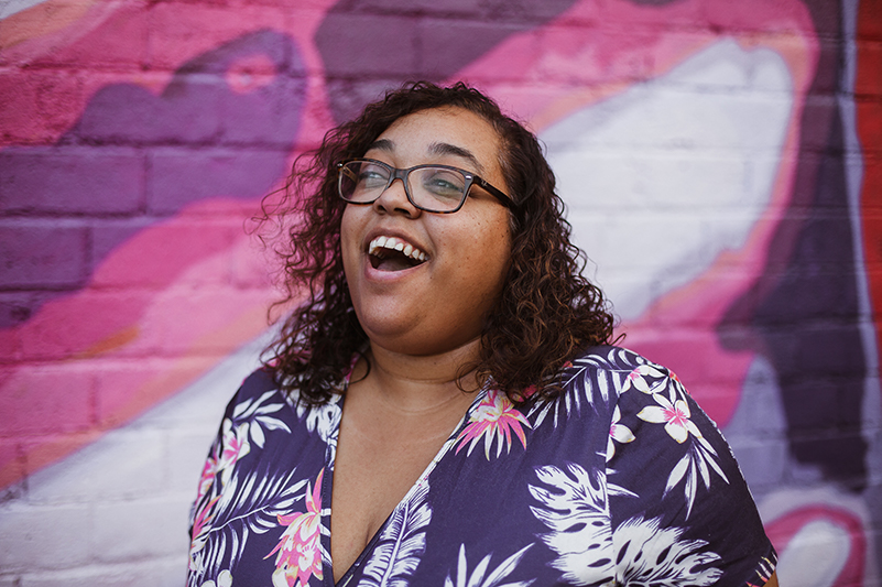 Young woman smiling